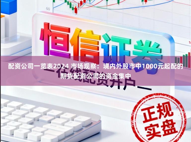 配资公司一览表2024 市场观察：境内外股市中1000元起配的期货配资公司的资金集中