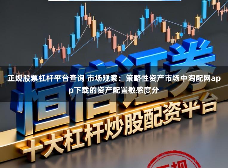 正规股票杠杆平台查询 市场观察：策略性资产市场中淘配网app下载的资产配置敏感度分