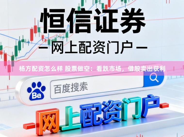 杨方配资怎么样 股票做空：看跌市场，借股卖出获利